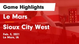 Le Mars  vs Sioux City West   Game Highlights - Feb. 5, 2021