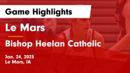Le Mars  vs Bishop Heelan Catholic  Game Highlights - Jan. 24, 2023