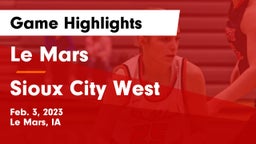 Le Mars  vs Sioux City West   Game Highlights - Feb. 3, 2023