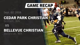 Recap: Cedar Park Christian  vs. Bellevue Christian  2016