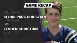 Recap: Cedar Park Christian  vs. Lynden Christian  2016