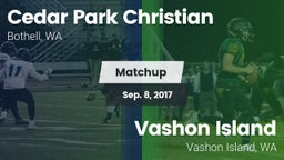 Matchup: Cedar Park vs. Vashon Island  2017