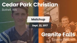 Matchup: Cedar Park vs. Granite Falls  2017