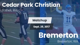 Matchup: Cedar Park vs. Bremerton  2017