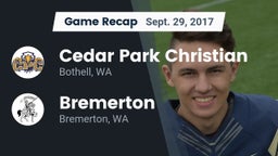 Recap: Cedar Park Christian  vs. Bremerton  2017