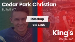 Matchup: Cedar Park vs. King's  2017