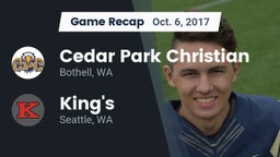 Recap: Cedar Park Christian  vs. King's  2017