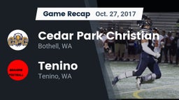 Recap: Cedar Park Christian  vs. Tenino  2017