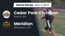 Recap: Cedar Park Christian  vs. Meridian  2017