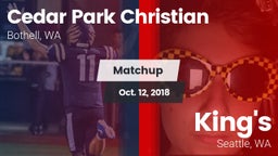 Matchup: Cedar Park vs. King's  2018