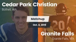 Matchup: Cedar Park vs. Granite Falls  2019