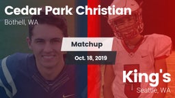 Matchup: Cedar Park vs. King's  2019