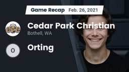 Recap: Cedar Park Christian  vs. Orting 2021