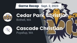 Recap: Cedar Park Christian  vs. Cascade Christian  2023