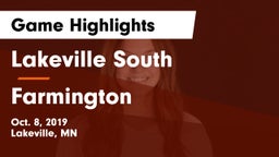 Lakeville South  vs Farmington  Game Highlights - Oct. 8, 2019