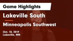 Lakeville South  vs Minneapolis Southwest  Game Highlights - Oct. 10, 2019