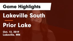 Lakeville South  vs Prior Lake  Game Highlights - Oct. 12, 2019