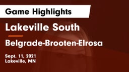 Lakeville South  vs Belgrade-Brooten-Elrosa  Game Highlights - Sept. 11, 2021