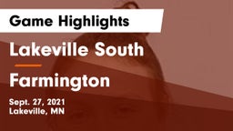 Lakeville South  vs Farmington  Game Highlights - Sept. 27, 2021