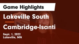 Lakeville South  vs Cambridge-Isanti  Game Highlights - Sept. 1, 2022