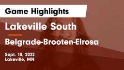 Lakeville South  vs Belgrade-Brooten-Elrosa  Game Highlights - Sept. 10, 2022