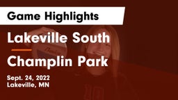 Lakeville South  vs Champlin Park  Game Highlights - Sept. 24, 2022