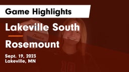 Lakeville South  vs Rosemount  Game Highlights - Sept. 19, 2023