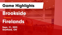 Brookside  vs Firelands  Game Highlights - Sept. 21, 2023