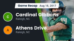 Recap: Cardinal Gibbons  vs. Athens Drive  2017