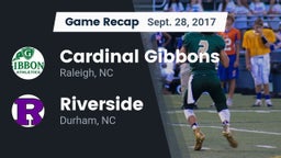 Recap: Cardinal Gibbons  vs. Riverside  2017