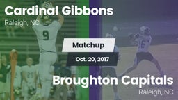 Matchup: Cardinal Gibbons vs. Broughton Capitals 2017