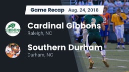 Recap: Cardinal Gibbons  vs. Southern Durham  2018