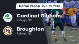 Recap: Cardinal Gibbons  vs. Broughton  2018