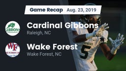 Recap: Cardinal Gibbons  vs. Wake Forest  2019