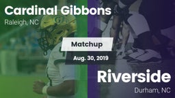 Matchup: Cardinal Gibbons vs. Riverside  2019