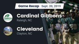 Recap: Cardinal Gibbons  vs. Cleveland  2019