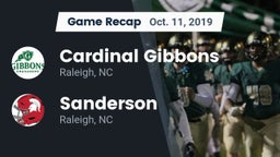 Recap: Cardinal Gibbons  vs. Sanderson  2019