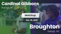 Matchup: Cardinal Gibbons vs. Broughton  2019