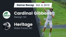 Recap: Cardinal Gibbons  vs. Heritage  2019