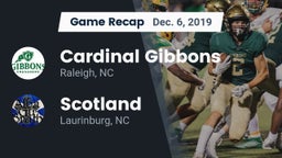 Recap: Cardinal Gibbons  vs. Scotland  2019