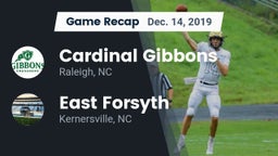 Recap: Cardinal Gibbons  vs. East Forsyth  2019