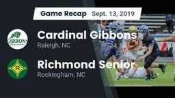 Recap: Cardinal Gibbons  vs. Richmond Senior  2019
