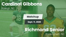 Matchup: Cardinal Gibbons vs. Richmond Senior  2020