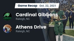 Recap: Cardinal Gibbons  vs. Athens Drive  2021