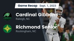 Recap: Cardinal Gibbons  vs. Richmond Senior  2023