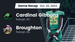 Recap: Cardinal Gibbons  vs. Broughton  2023