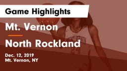 Mt. Vernon  vs North Rockland  Game Highlights - Dec. 12, 2019