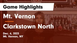 Mt. Vernon  vs Clarkstown North  Game Highlights - Dec. 6, 2023