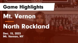 Mt. Vernon  vs North Rockland  Game Highlights - Dec. 15, 2023