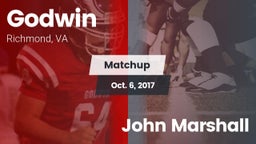 Matchup: Godwin  vs. John Marshall 2017